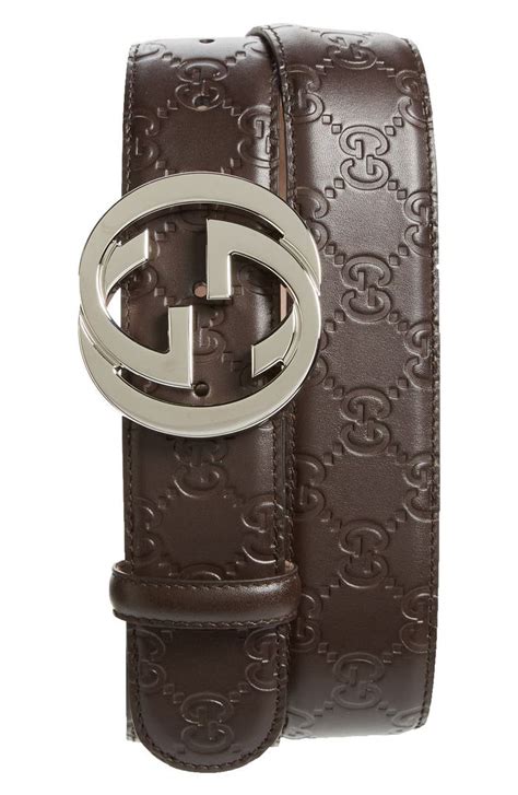 gucci embossed belt mens|Gucci outlet belts.